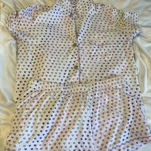 Roller rabbit disco heart pajamas